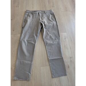 BYLT Everyday Pant‎ 2.0 Premium Mens 34X26 Brown Nylon Slim Fit Straight Leg
